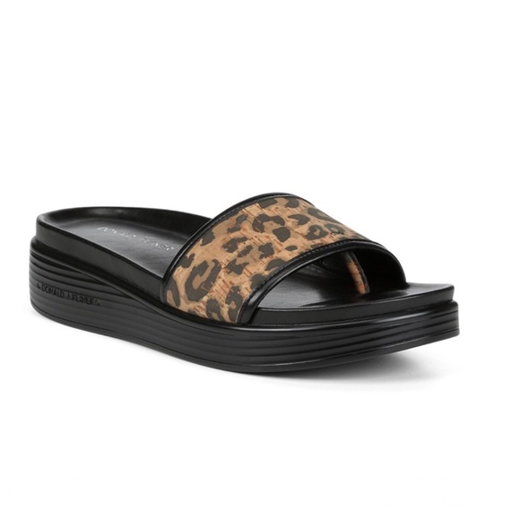 Donald J. Pliner Shoes - Donald Pliner Leopard Platform Slide Sandals